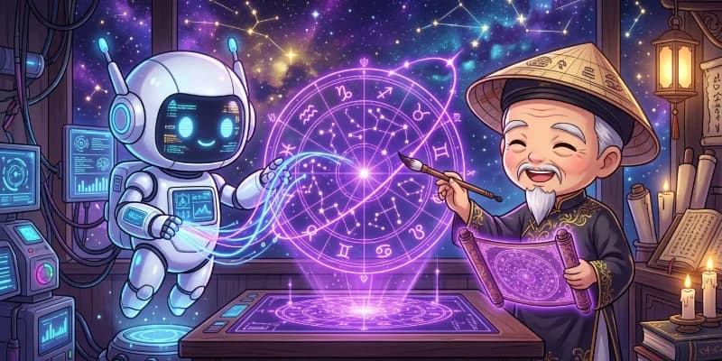 Tử Vi Đẩu Số kết hợp AI trên topho.site