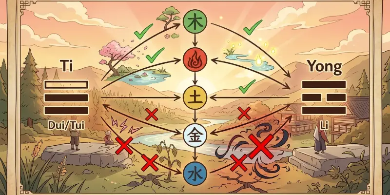 Ngũ Hành Sinh Khắc Trong Mai Hoa